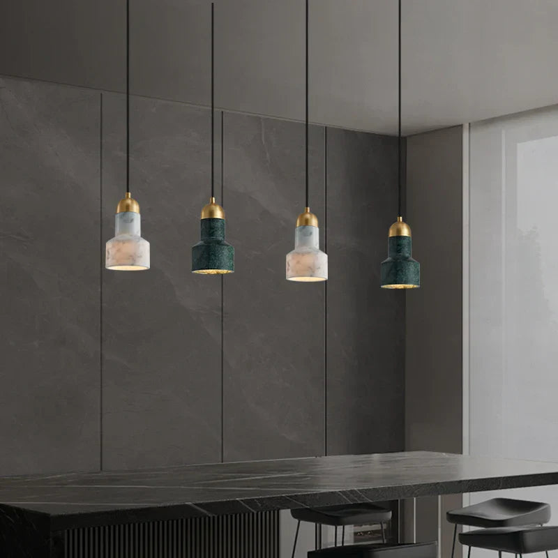 Marble Pendant Chandelier for Kitchen, Restaurant, Bar, and Bedside Lighting