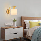 Luxury Glass Wall Lamp Brass Color Home Art Deco Sconce Wall Lights