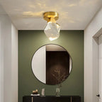 Crystal Entrance Ceiling Lamp: Modern Minimalist LED Balcony Light