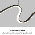 Modern Line Chandelier Pendant Light for Dining Kitchen Bar Décor