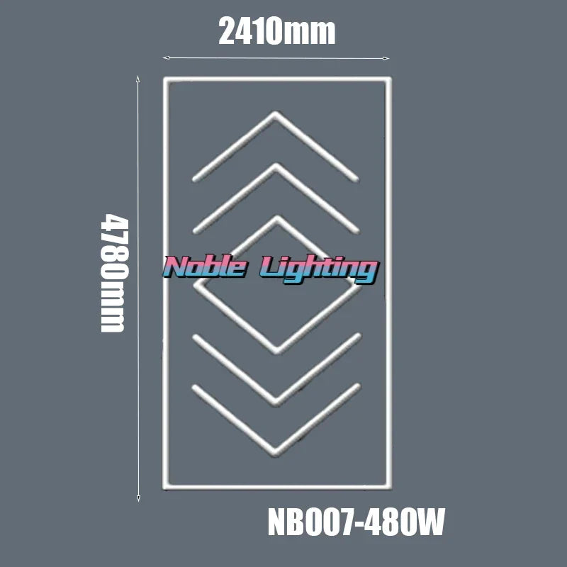 Hexagon LED Ceiling Light for Home Garage and Commercial Systems