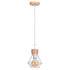 Nordic Solid Wood Pendant Lights 1/3 Heads Wall Lamp for Home Restaurant Hotel