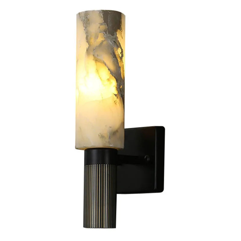 Marble Wall Lamp: Chinese Style Postmodern Minimalist Indoor Lighting