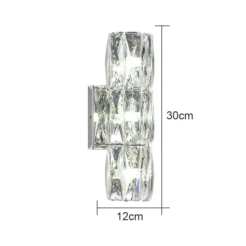 Crystal High-End Wall Lamp for Luxury Living Room, Bedroom, Villa Lighting