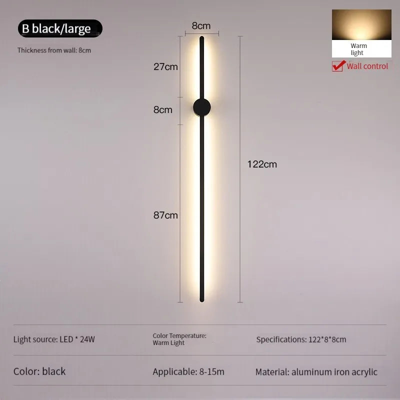 Modern LED Wall Lights for Room Interior Decor Sconces Stair Lighting Bedroom Living Room