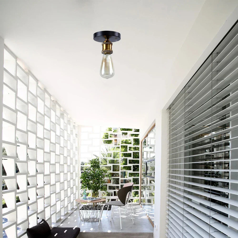 Vintage Industrial LED Ceiling & Wall Light for Home Living Room Lighting