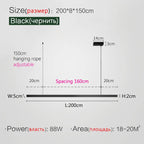 Nordic Minimalist Style Aluminum Chandelier for Dining Table, Bar, or Island