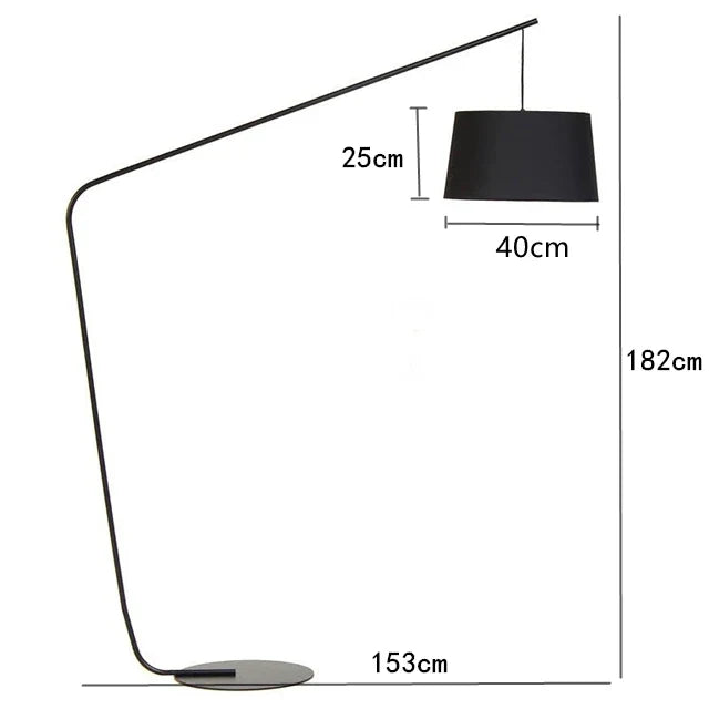 LED Fishing Floor Lamp: Stylish Indoor Lighting for Study, Bedroom, and Living Room