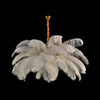 Feather Luster Pendant Lamp: Nordic Ostrich Feather LED Fixture for Home Decor & Indoor Lighting