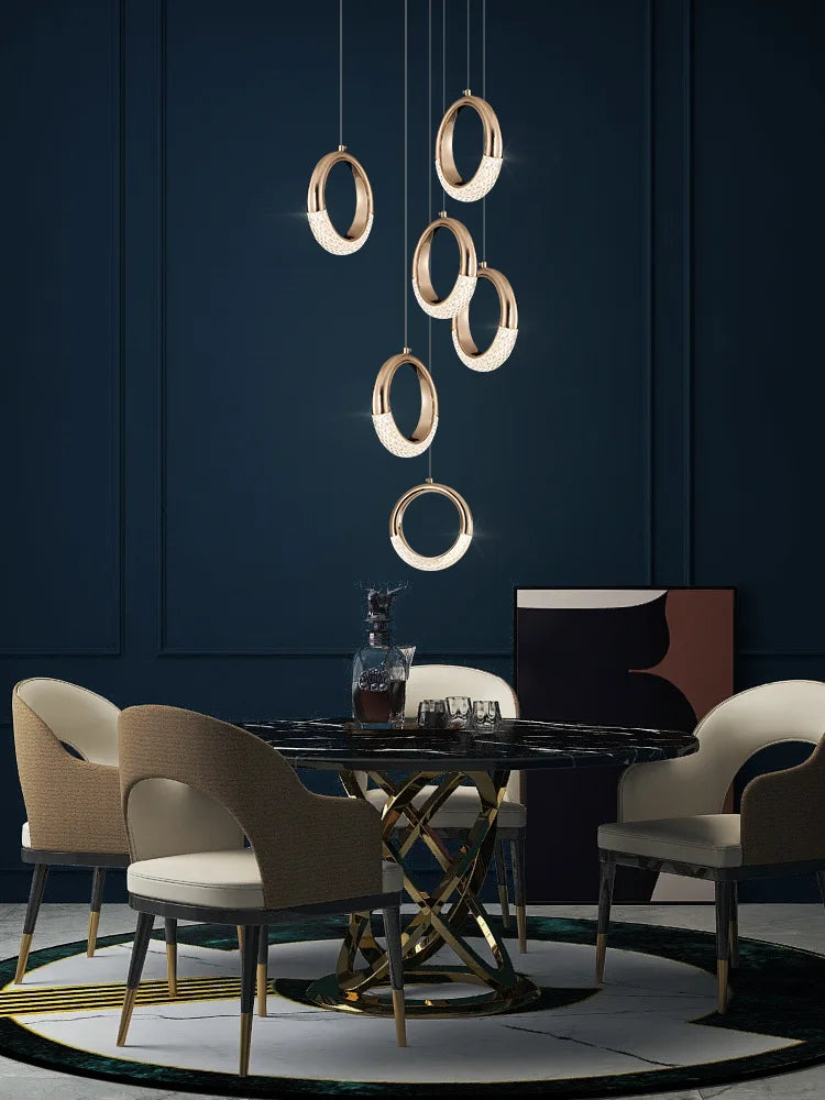 Circle Ring LED Chandelier Light for Luxe Living Spaces