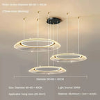 LED Ring Chandelier: Luxury Living Room Lighting Fixture
