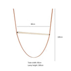 Glass Tube Pendant Lamp: Modern LED Lighting for Living Room, Duplex Villa Staircase