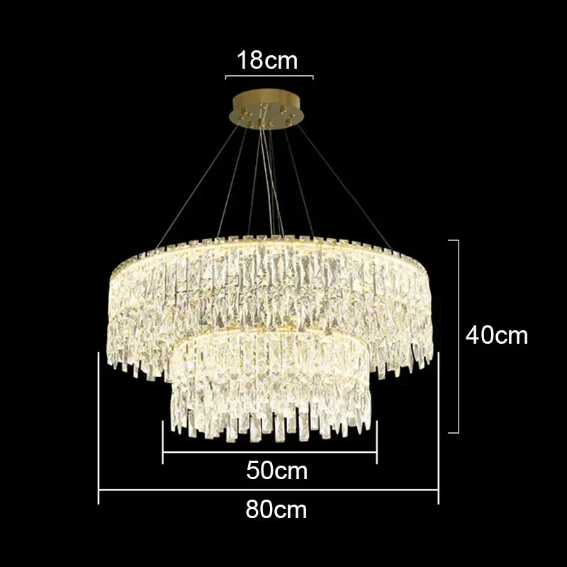 Crystal Chandelier: Luxury Bedroom & Living Room Lighting