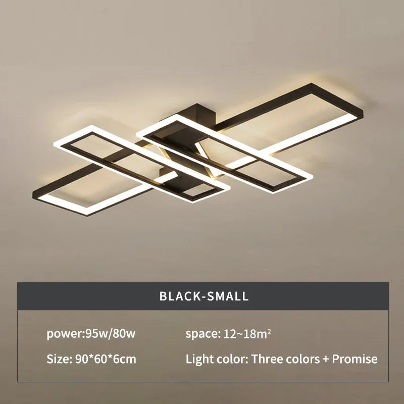 LED Ceiling Chandelier: Modern Living Room Dining Kitchen Decor Lighting Fixture