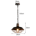 Loft Pendant Light Industrial Hanging Lamp Nordic Retro Home Decor E27