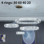 Luxury Crystal Round Pendant Chandelier for Living Room & Bedroom