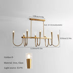 French Style Black Pendant Light Luxury Led Chandelier Room Decor