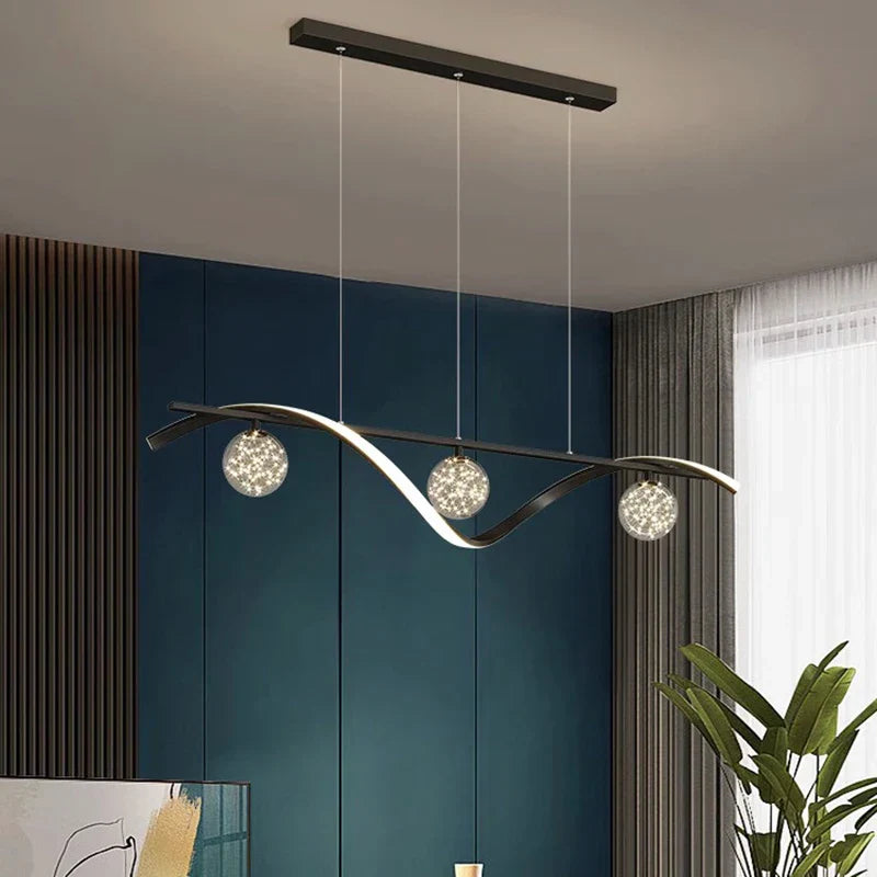 Modern LED Chandelier Pendant Lamp for Dining Room Interior Lighting