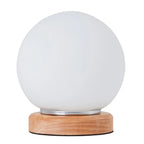 Wooden Bedside Lamp for Bedroom Nightstand - Small Desk light for Living Room