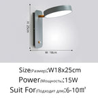 Rotatable Macaron Wall Sconce with Switch - Modern Nordic Design for Home Lighting