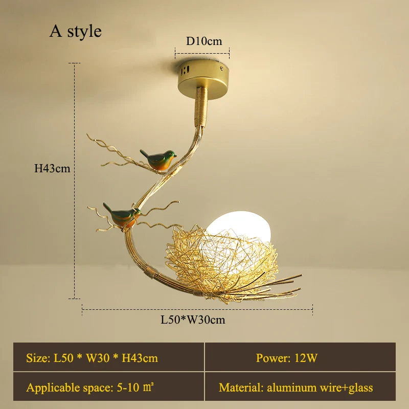 Modern Gold Glass Ball Pendant Light Chandelier for Living Room Bedroom Kitchen