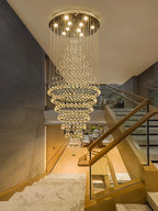 Starry Crystal Stair Pendant Chandelier - Elegant Wedding Decor rendezvous