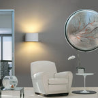 Nordic Plaster Wall Lights Up&Down Wall Sconce for Bedroom Reading White Home Lighting