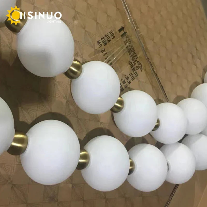 Pear Necklace Chandelier: Luxury Pendant Light Fixture for Living & Dining Rooms