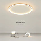 Modern Round LED Ceiling Lights Iron Mounted Dimmable Indoor Lighting
