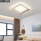 LED Ceiling Lights White Black Infinite Dimming Home Lighting Fixtures