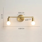 Nordic Gold Copper Wall Sconce for Modern Home Decor - Industrial Luminaire