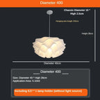 White Acrylic Flower Pendant Chandelier LED Lighting for Home Decor