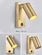 Black Brass LED Wall Sconce Lighting Fixture - Nordic Art Wall Lamp