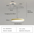 Nordic Swinging Arm LED Pendant Lights for Dining Table by Afralia™