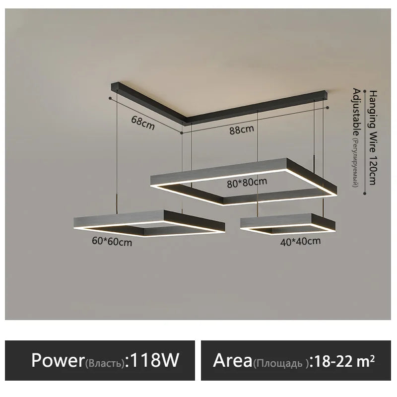 Modern LED Chandelier for Home Interior Decor Bedroom Living Room Lighting