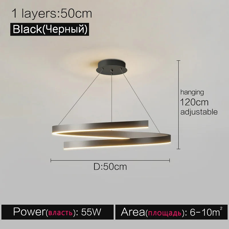 Modern Minimalist Chandelier Ceiling Light for Living Room and Dining Room