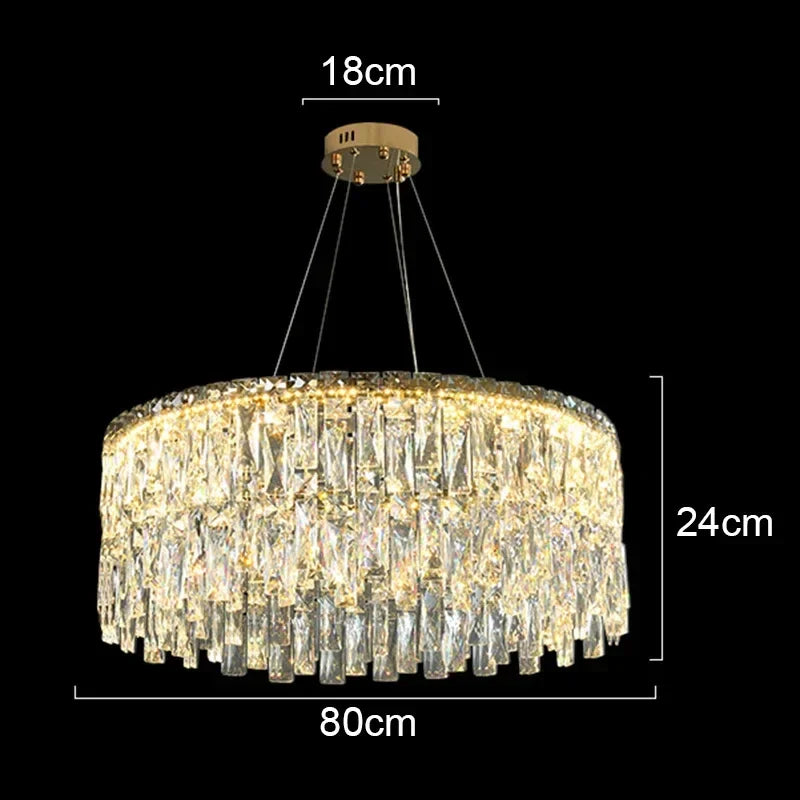 Crystal Chandelier: Luxury Bedroom & Living Room Lighting