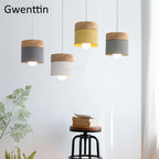 Nordic Macaron LED Pendant Light Fixtures Industrial Kitchen Luminarias