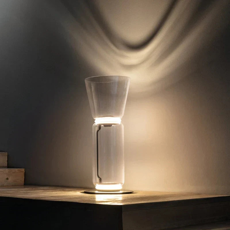 Glass Shade LED Floor Lamp - Modern Nordic Minimalist Design for Home Decor