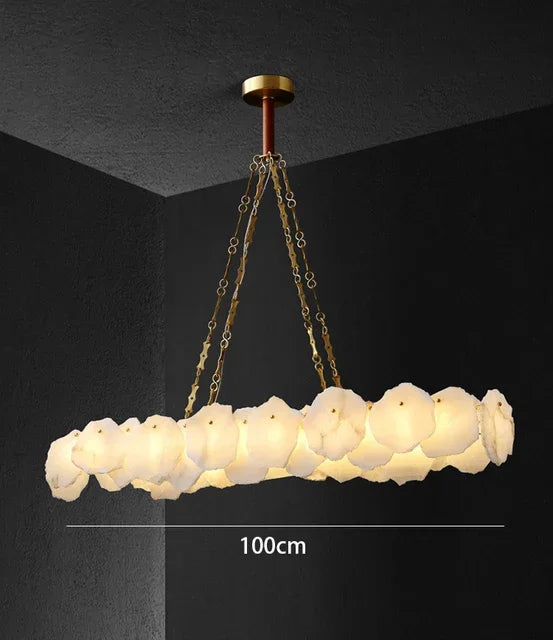 Marble Chandelier: Luxury Bauhaus Light for Bedroom Living Room Kitchen Island