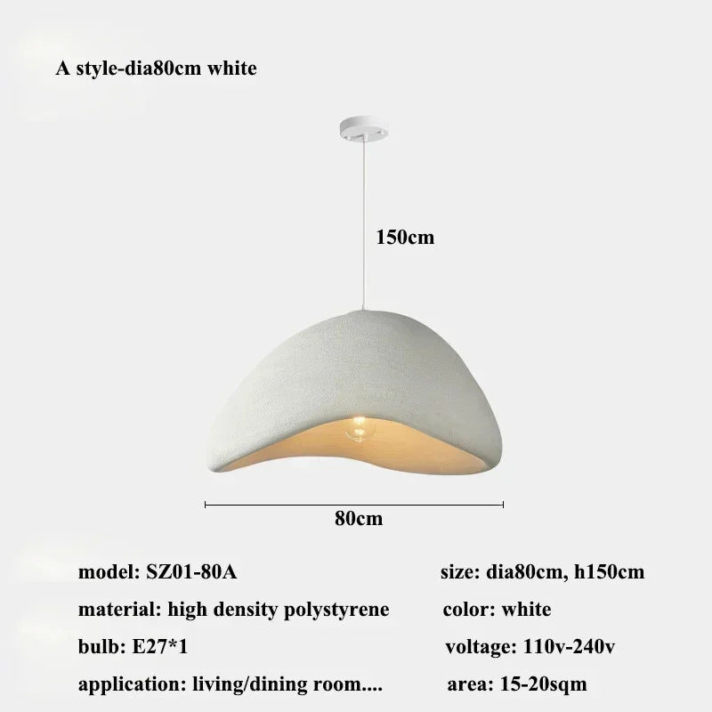 Wabi-sabi Pendant Light: Modern Living Room Bedroom Chandelier Hanging Lamp Fixtures