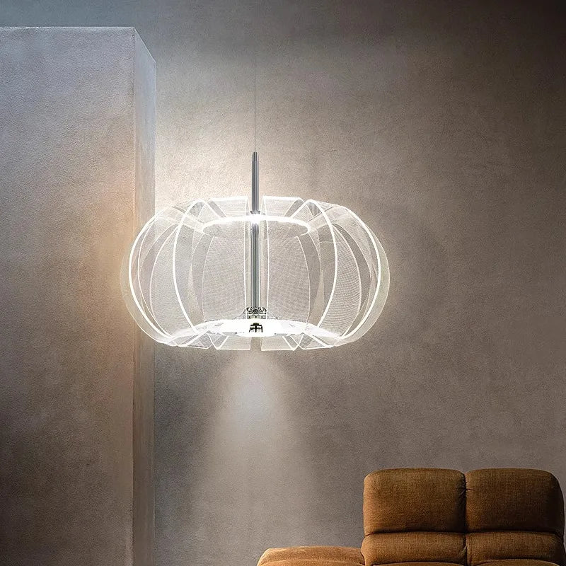 Modern LED Chandelier Light Acrylic Bedroom Pendant Dining Room Lamp