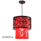 Antique Wood Pendant Lights for Dining Room, LED Living Room Decor Lighting Fixtures