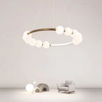 Modern Minimalist Circular Chandelier for Restaurant Living Room Bedroom