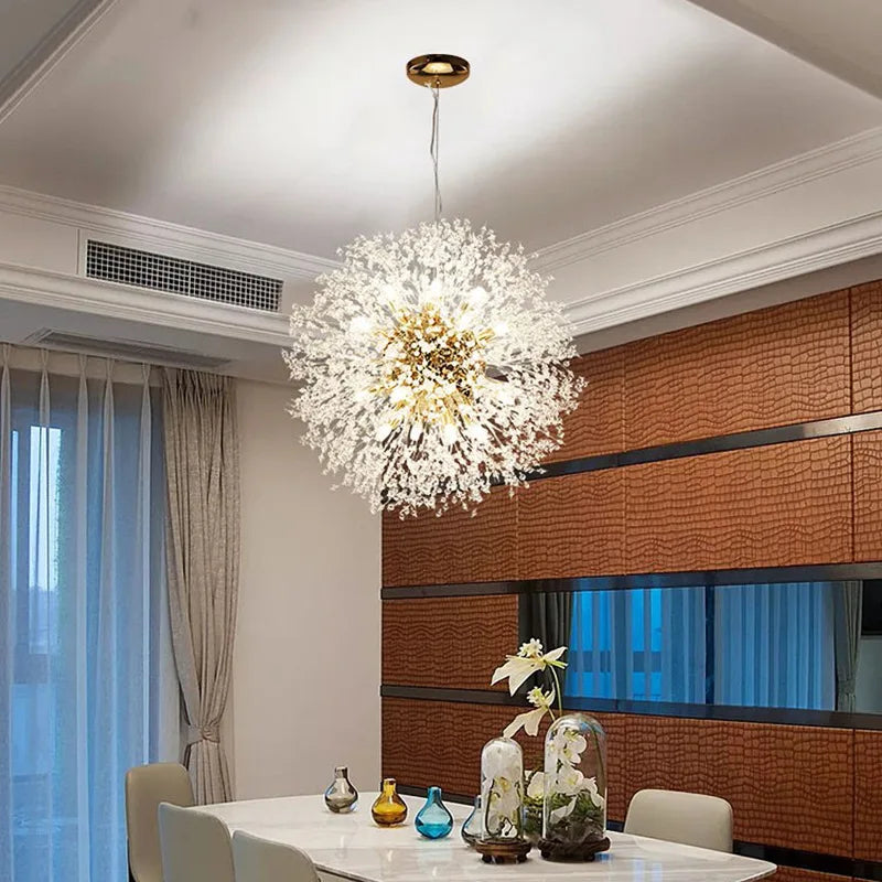 Dandelion Led Ceiling Chandelier for Home Decor Lighting Fixture