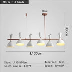 Afralia Nordic LED Multiple Head Chandelier - Black/White Iron Art - Living Room/Bedroom/Kitchen/Hotel