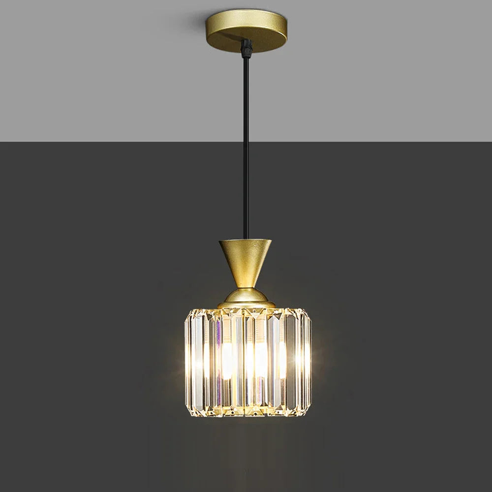 Crystal Pendant Chandelier: Elegant Lighting for Home, Shop, and Cafe