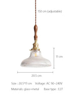 Brass Glass Retro Chandelier Art Deco LED Dining Room Light