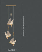 Butterfly LED Chandelier: Modern Hanging Light for Home, Bedroom, Coffee Store & More
