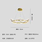 Crown Design Gold Chandelier for Living Room Kids Bedroom